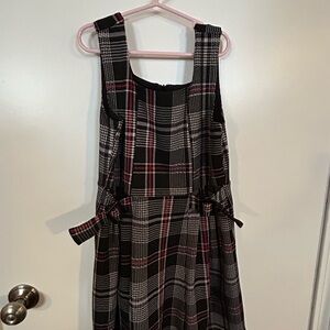 Forever 21 Checkered Dress with Red Accents